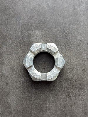 Гайка корончатая, прорезная низкая М30 ГОСТ 5919-73, покрытие цинк