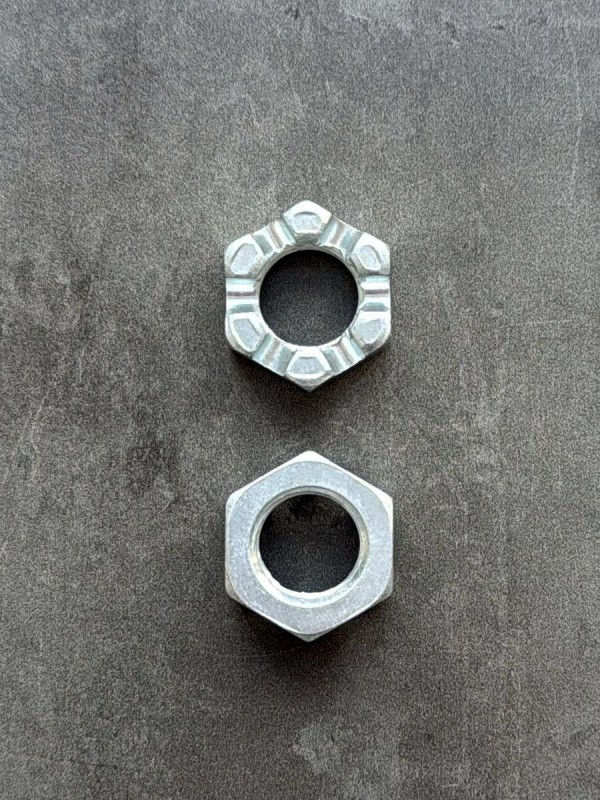 Гайка корончатая, прорезная низкая М18 ГОСТ 5933-73