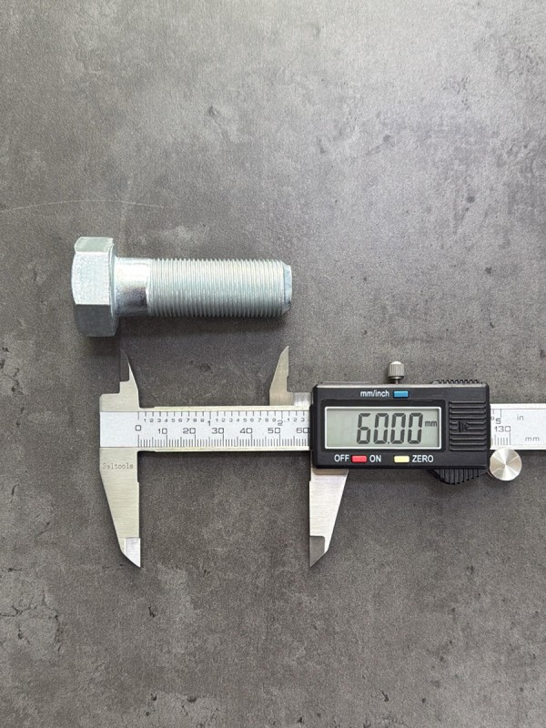 Болт М20х60х1,5 DIN 960 класс прочности 10.9 оцинкованный