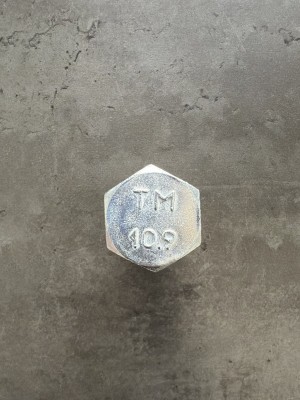 Болт М20х60х1,5 DIN 960 класс прочности 10.9 оцинкованный