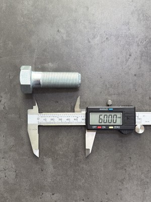 Болт М20х60х1,5 DIN 960 класс прочности 10.9 оцинкованный