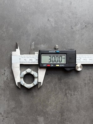 Гайка корончатая, прорезная низкая М20х1,5 DIN 937 класс прочности 10