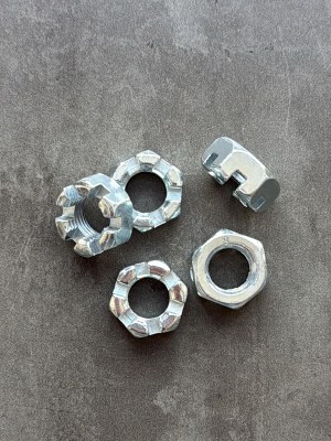 Гайка корончатая, прорезная низкая М16х1,5 DIN 937