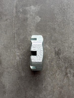 Гайка корончатая, прорезная низкая М27 ГОСТ 5919-73, класс прочности 10, покрытие цинк