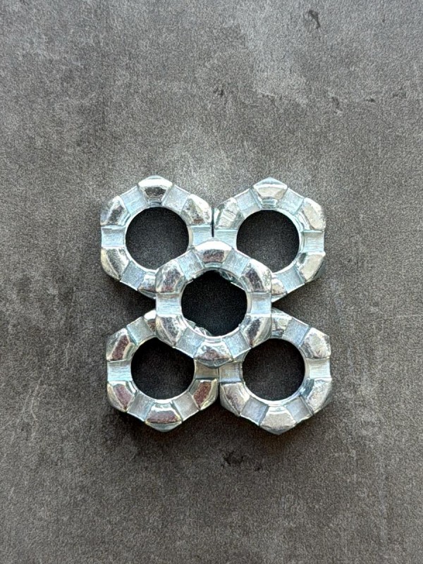 Гайка корончатая, прорезная низкая М16 ГОСТ 5933-73