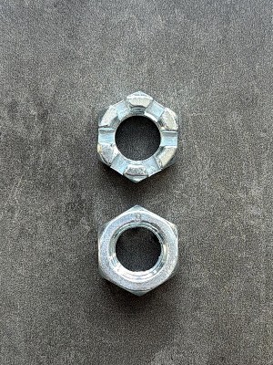 Гайка корончатая, прорезная низкая М16х1,5 ГОСТ 5933-73 класс прочности 8