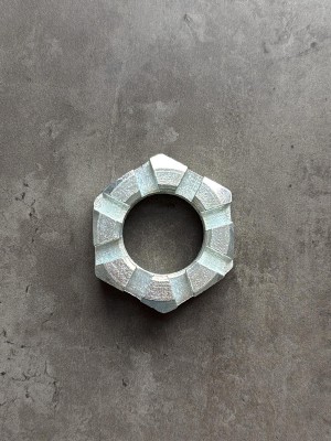 Гайка корончатая, прорезная низкая М42 ГОСТ 5919-73, покрытие цинк