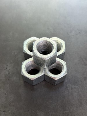 Гайка шестигранная высокая М24х2 ГОСТ 15524-70 кл. пр. 8, в цинке